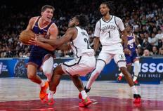 （体育）籃(lán)球——NBA季前(qián)赛：太阳胜籃(lán)网