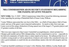 NBA名人堂球员兰尼·威尔肯斯去世